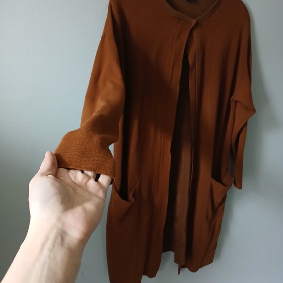 Lafayette 148 New York Women's Cardigan Button Long Sleeve Brown Size Small - Picture 8 of 11